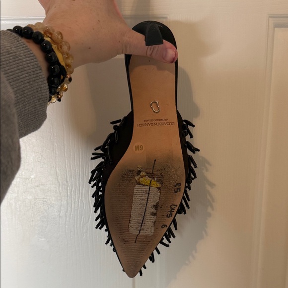 ANTONIO MELANI Black Embellished Mules - Picture 5 of 5